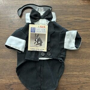 East Side Collection Yappily Ever‎ After Dog Tuxedo XXS Wedding Prom Bow Tie